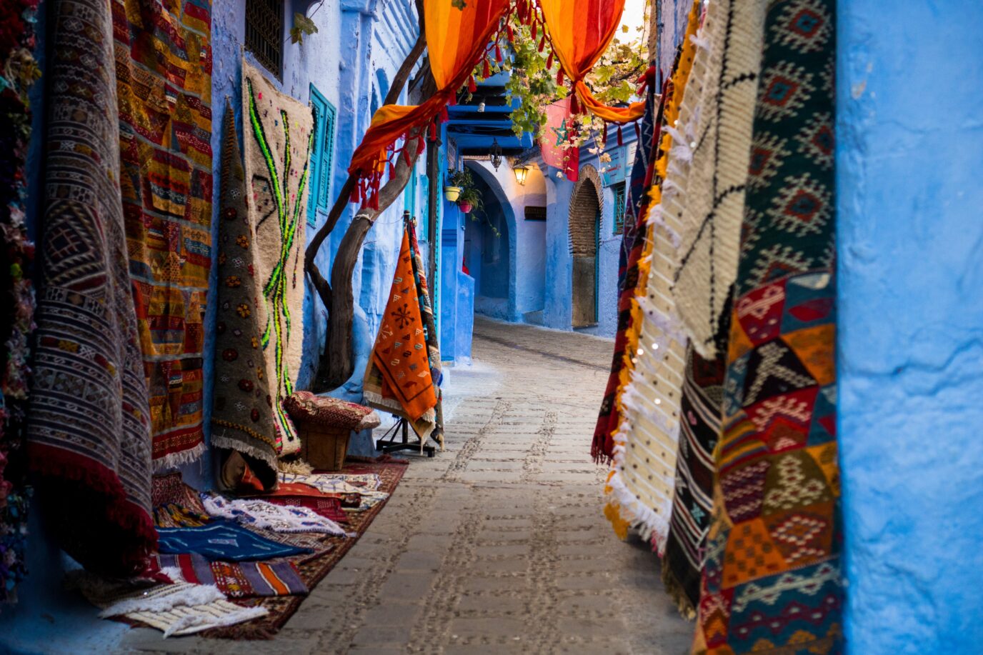 Amazigh rugs in Chefchaouen